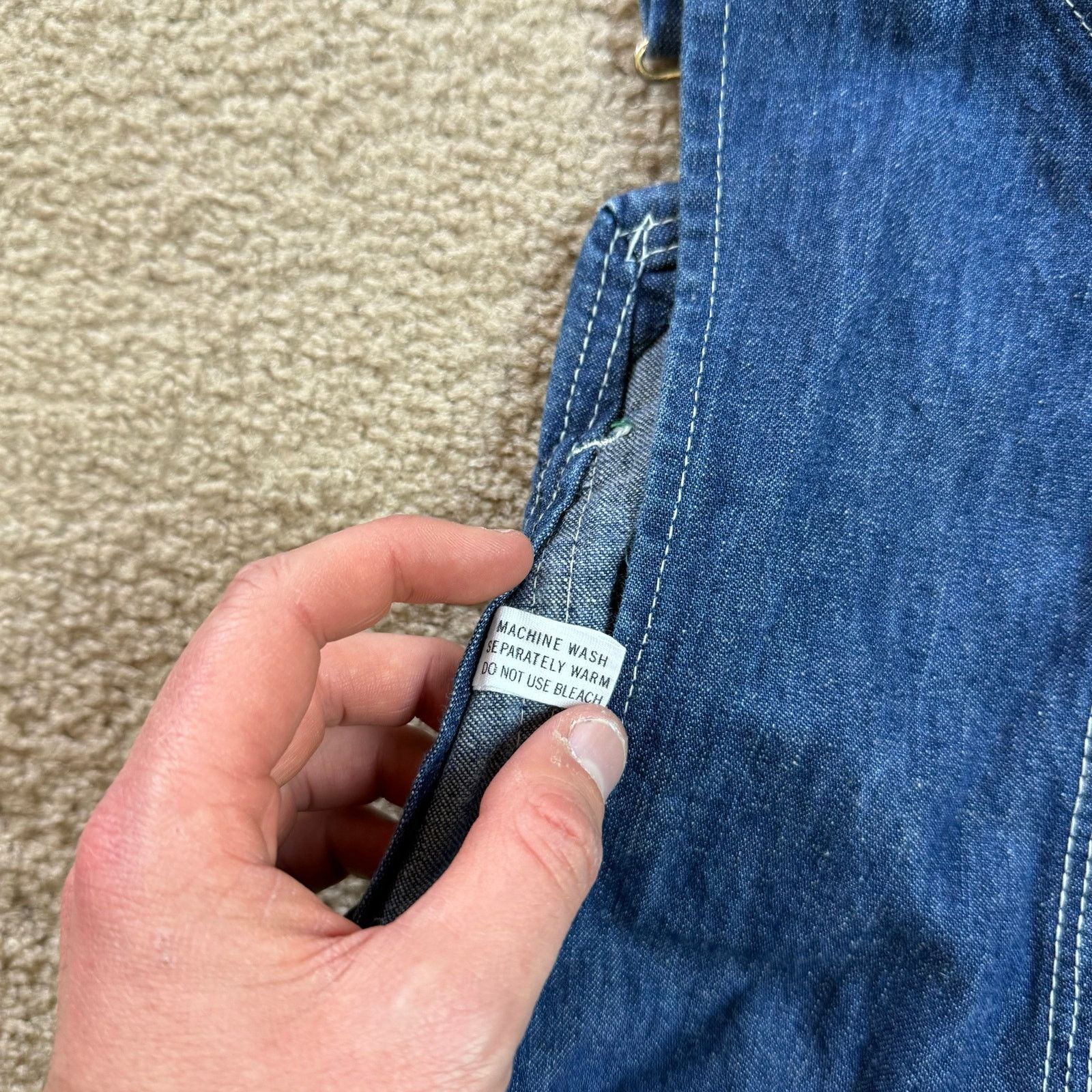 Oshkosh Vintage Sanforized Union Made OshKosh B’Gosh Denim Overalls Size US 32 / EU 48 - 7 Thumbnail