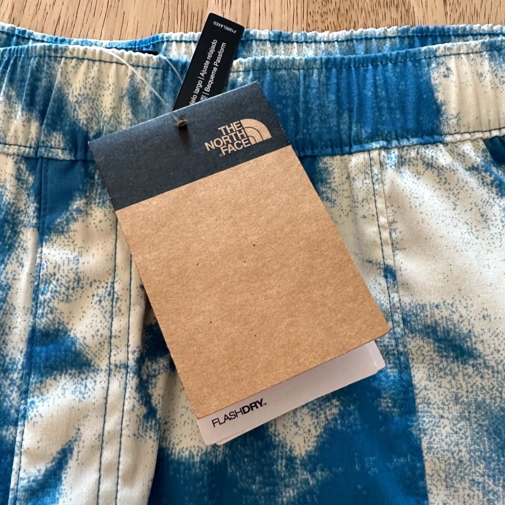 The North Face Nike The North Face Shorts Mens 5” 2XL Relaxed Blue Nylon Spandex Printed Class V Pull On Size US 39 - 3 Thumbnail