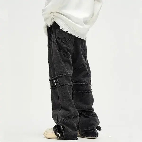 Jean Masumizu x Aika Black Gothic Pants Wide Leg Baggy Jeans Size US 32 / EU 48 - 4 Thumbnail