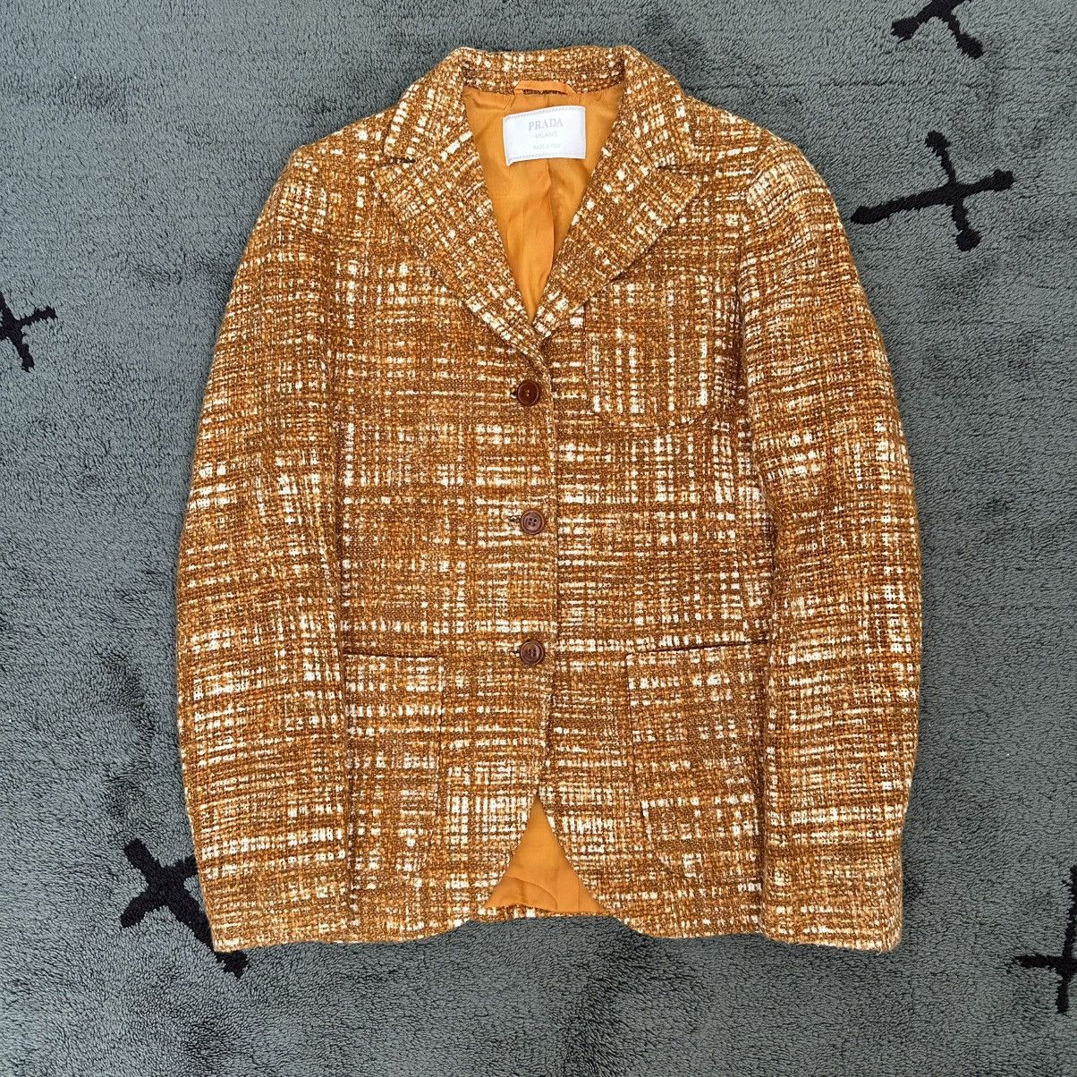 Prada Archive Prada Spring 1996 SS96 Tweed Jacket | Grailed