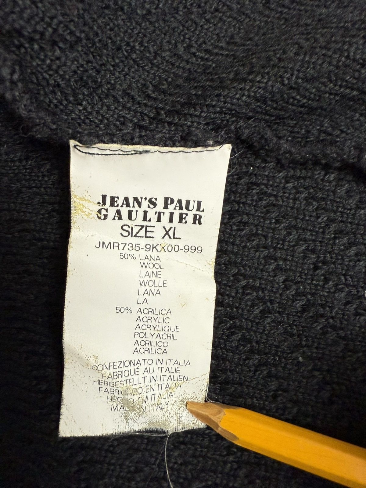 Jean Paul Gaultier Jean Paul Gaultier Ribbed Vintage Full Zip Knit Sweater Size US XL / EU 56 / 4 - 11 Thumbnail