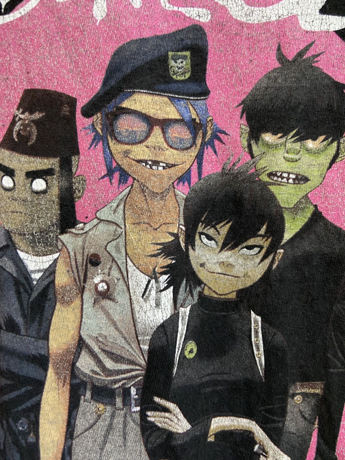 Band Tees × Vintage Vintage Y2k Gorillaz Band Line Up T-Shirt Size US M / EU 48-50 / 2 - 4 Thumbnail
