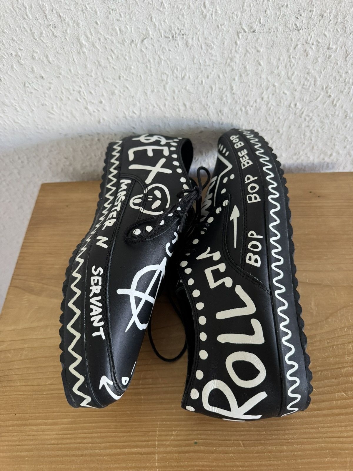 Adidas × Jeremy Scott FW12 JS Slim Graffiti Sneakers Size US 9.5 / EU 42-43 - 7 Thumbnail