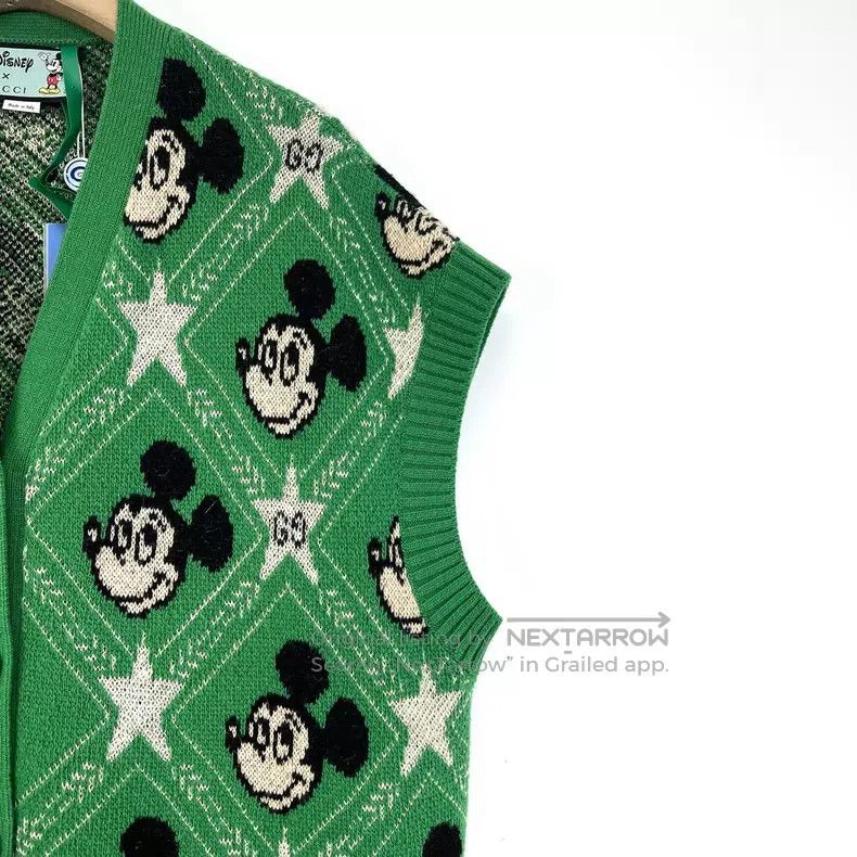 Gucci Gucci Co-branded Mickey Mouse Pattern Round-Neck Sleeveles Size XS / US 0-2 / IT 36-38 - 5 Thumbnail
