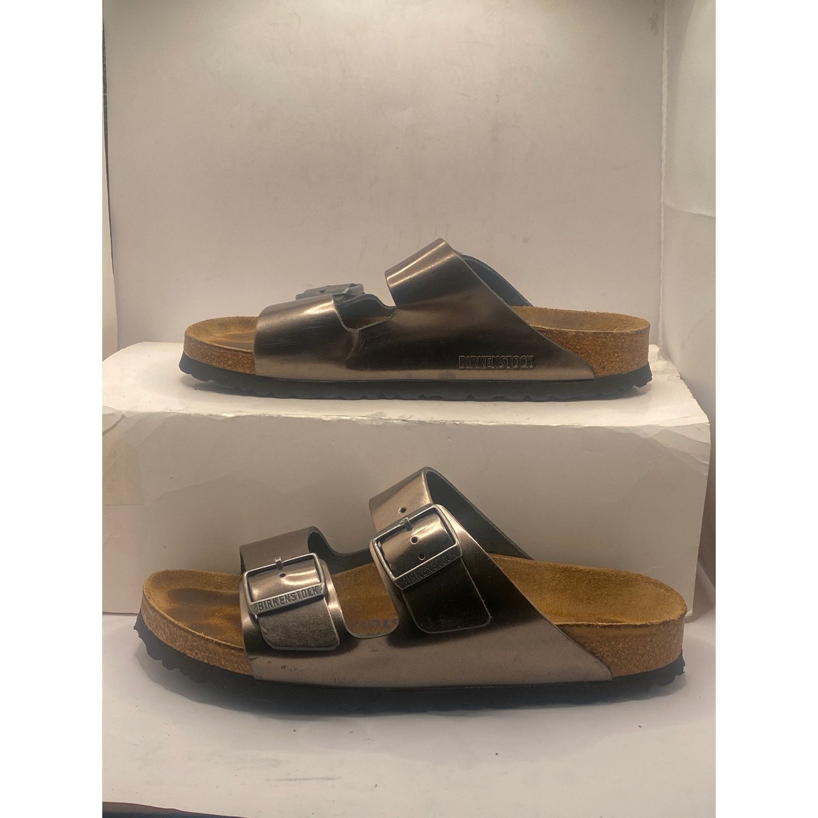 Birkenstock Birkenstock Arizona Sandal -EU 39/ 8.5 Metallic Anthracite Size US 8.5 / IT 38.5 - 3 Thumbnail