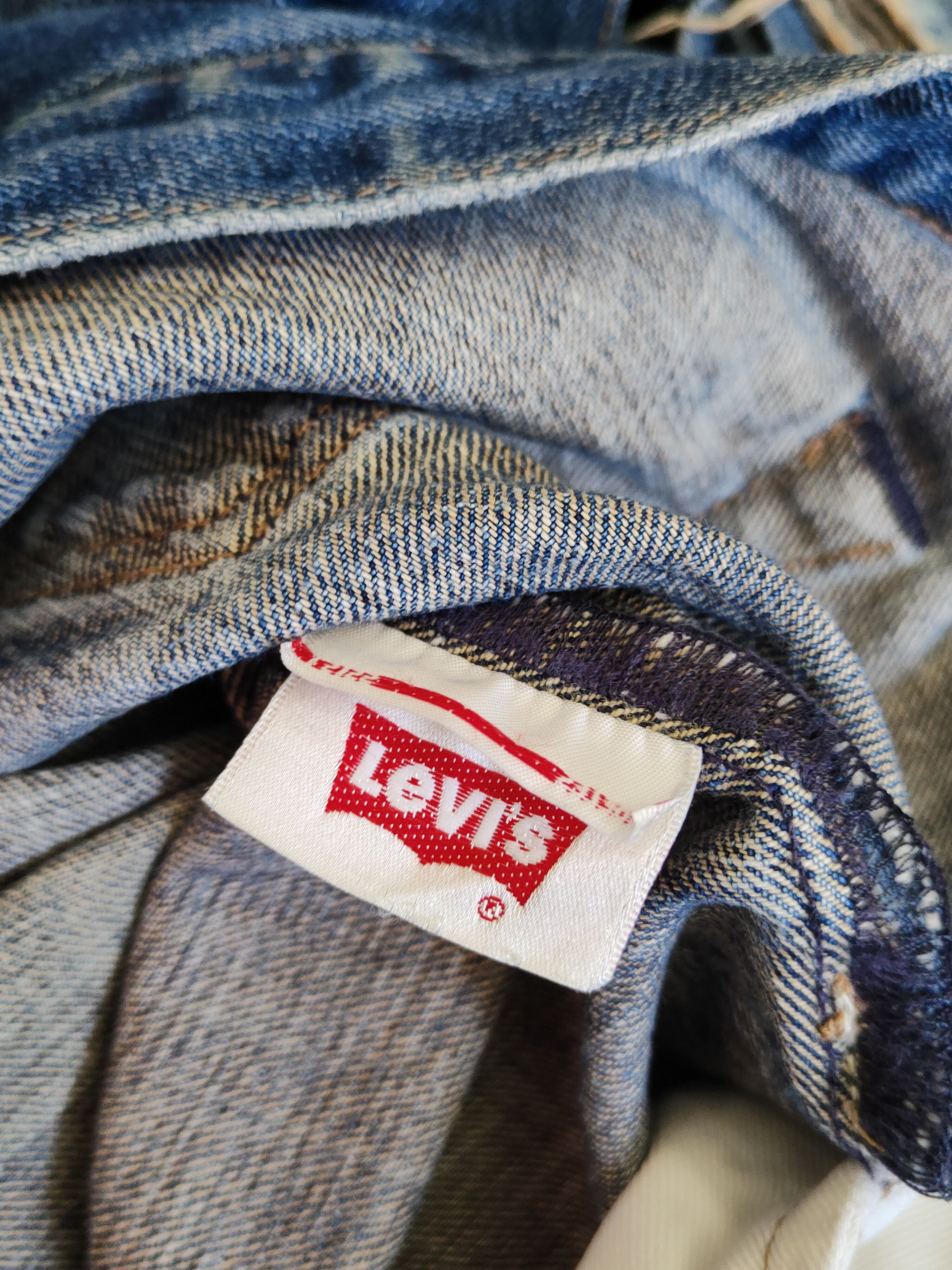 Levi's Levi's Dark Blue Faded Distressed Ripped Jeans #S1647 Size US 34 / EU 50 - 22 Thumbnail