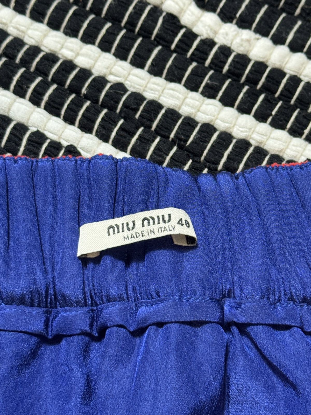 Miu Miu VINTAGE MIU MIU POLKA DOT TERRY MINI SKIRT Size 27" / US 4 / IT 40 - 3 Thumbnail