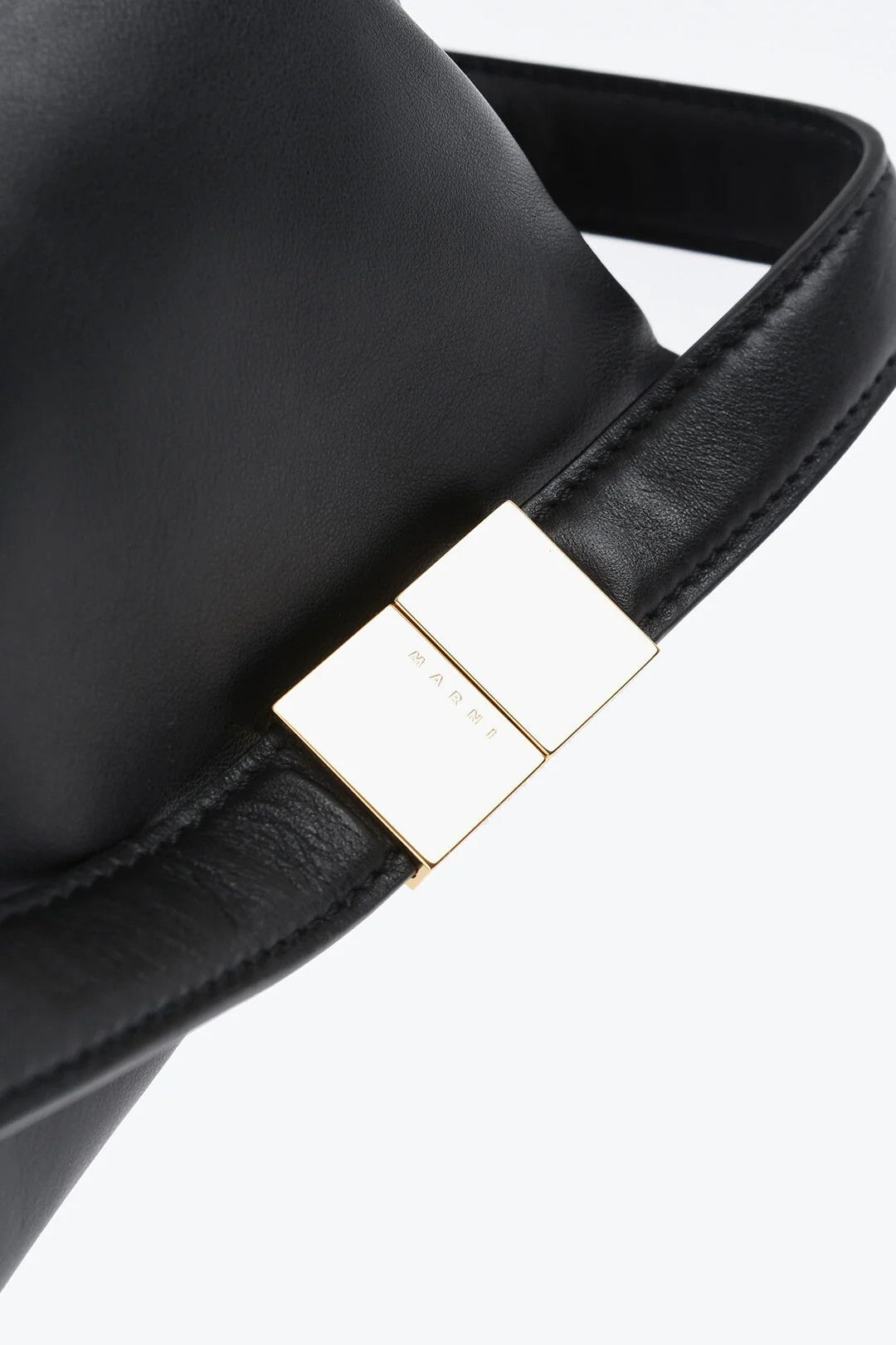 Marni og1mm0326 Size: OS / Mini Puff Leather Shoulder Bag in Black Size ONE SIZE - 2 Thumbnail