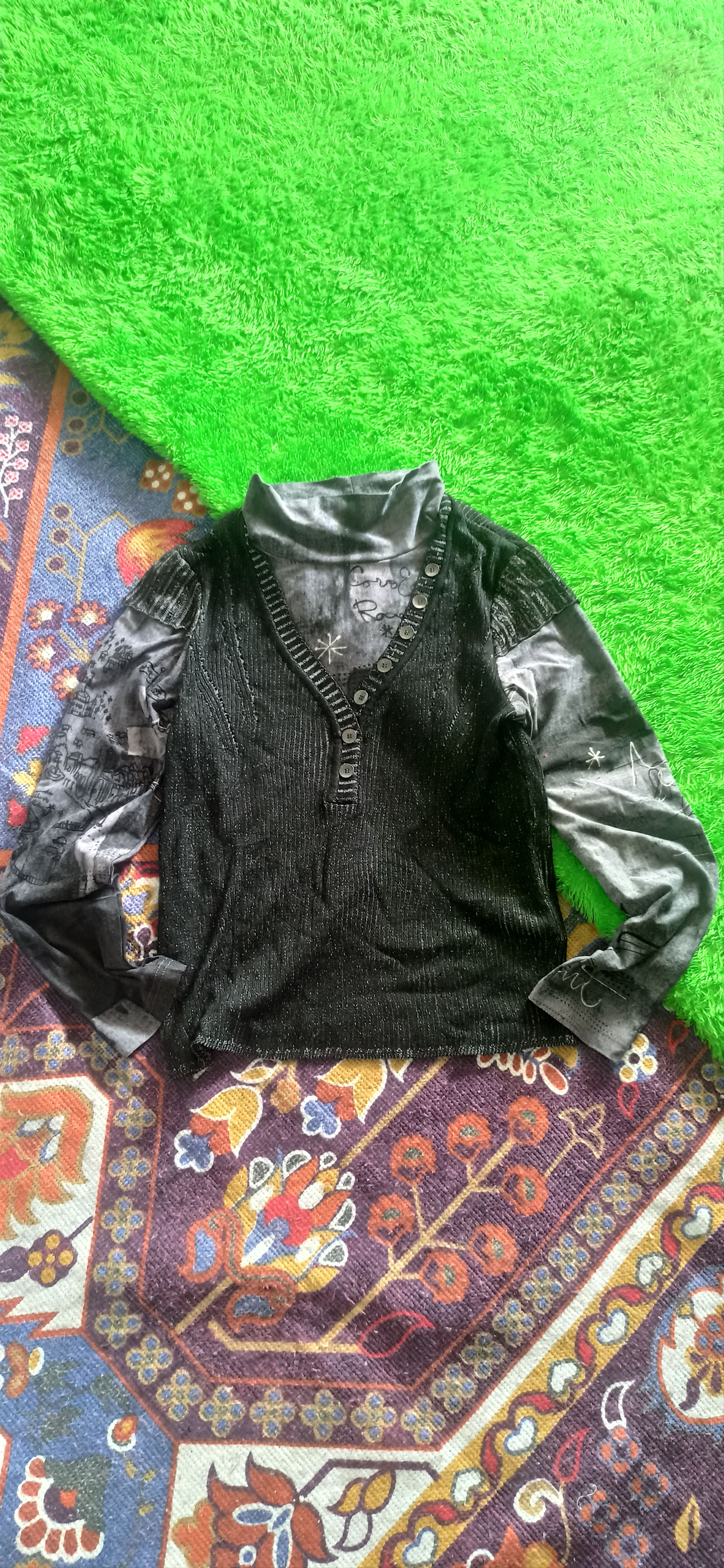 Designer × Japanese Brand Chamois Turtle Knitwear Size XS / US 0-2 / IT 36-38 - 1 Thumbnail