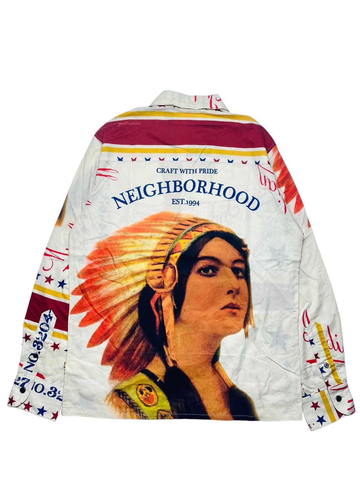Hysteric Glamour 2000s Neighborhood - Indian Girl Button Shirt Size US M / EU 48-50 / 2 - 5 Thumbnail