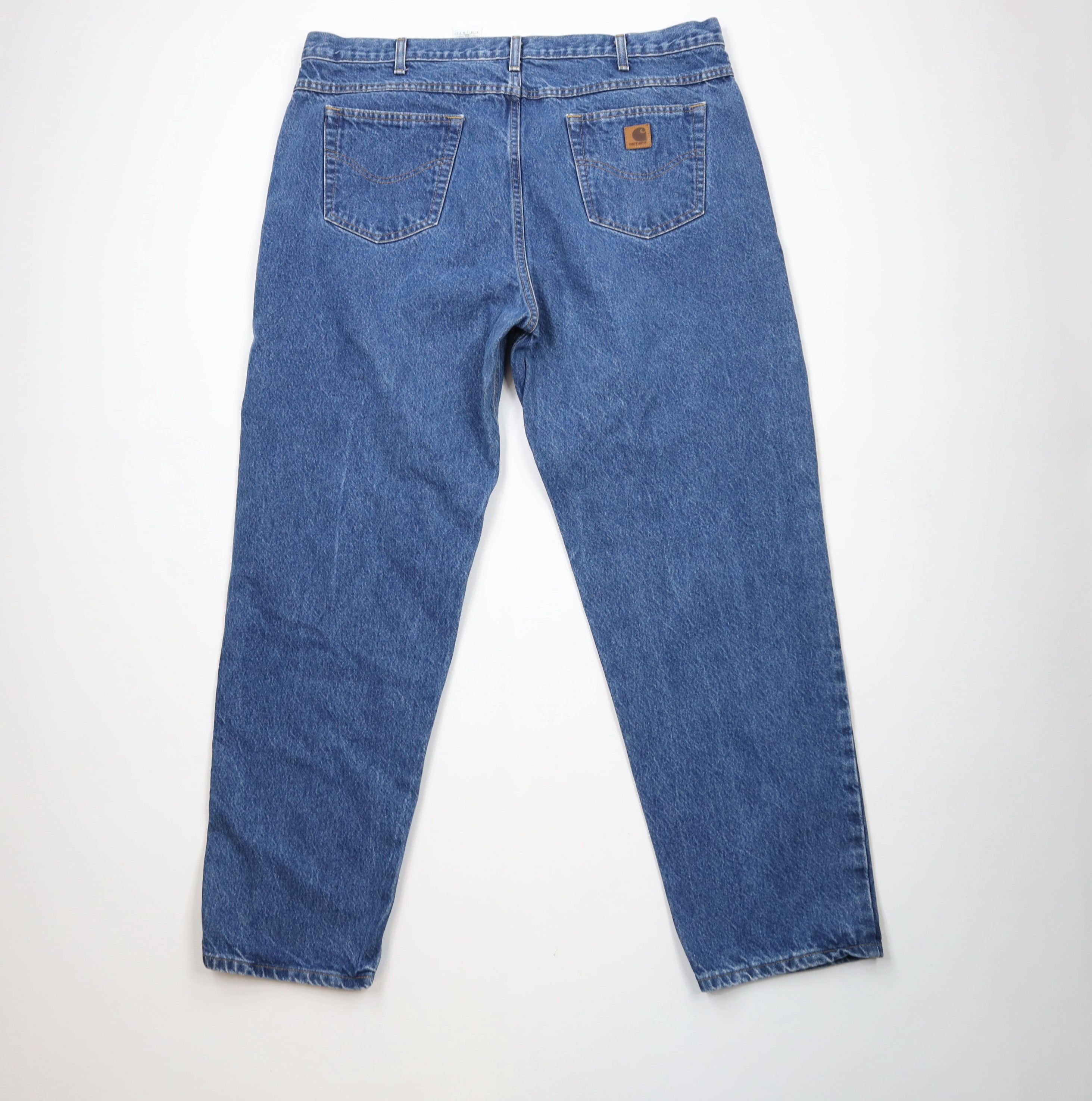 Carhartt × Vintage Vintage Y2K Carhartt Spell Out Tapered Leg Denim Jeans Blue Size US 44 / EU 60 - 9 Thumbnail