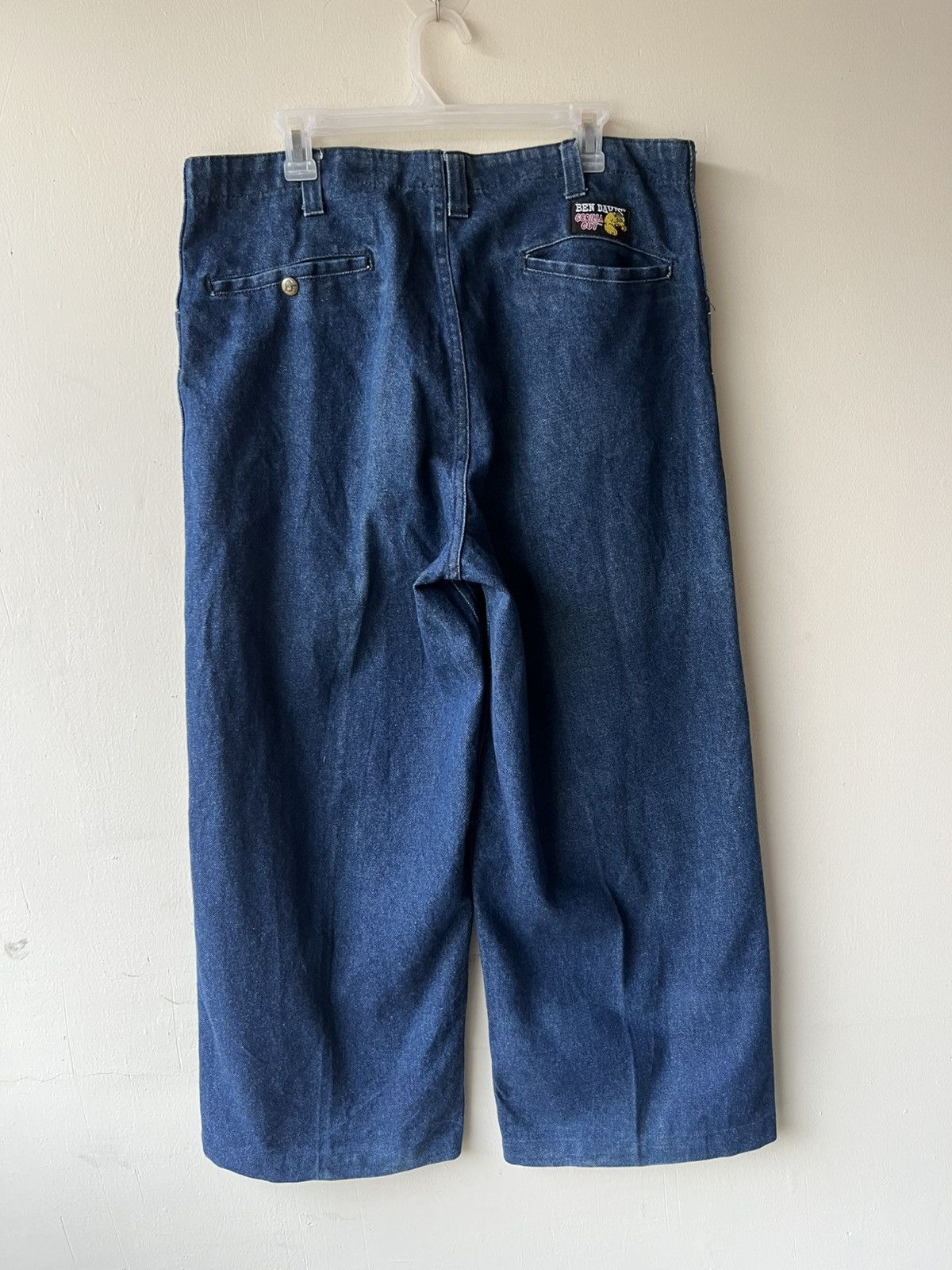 Ben Davis Vintage 90s Ben Davis Heavy Denim Gorilla Cut Baggy Jeans Size US 35 - 19 Thumbnail