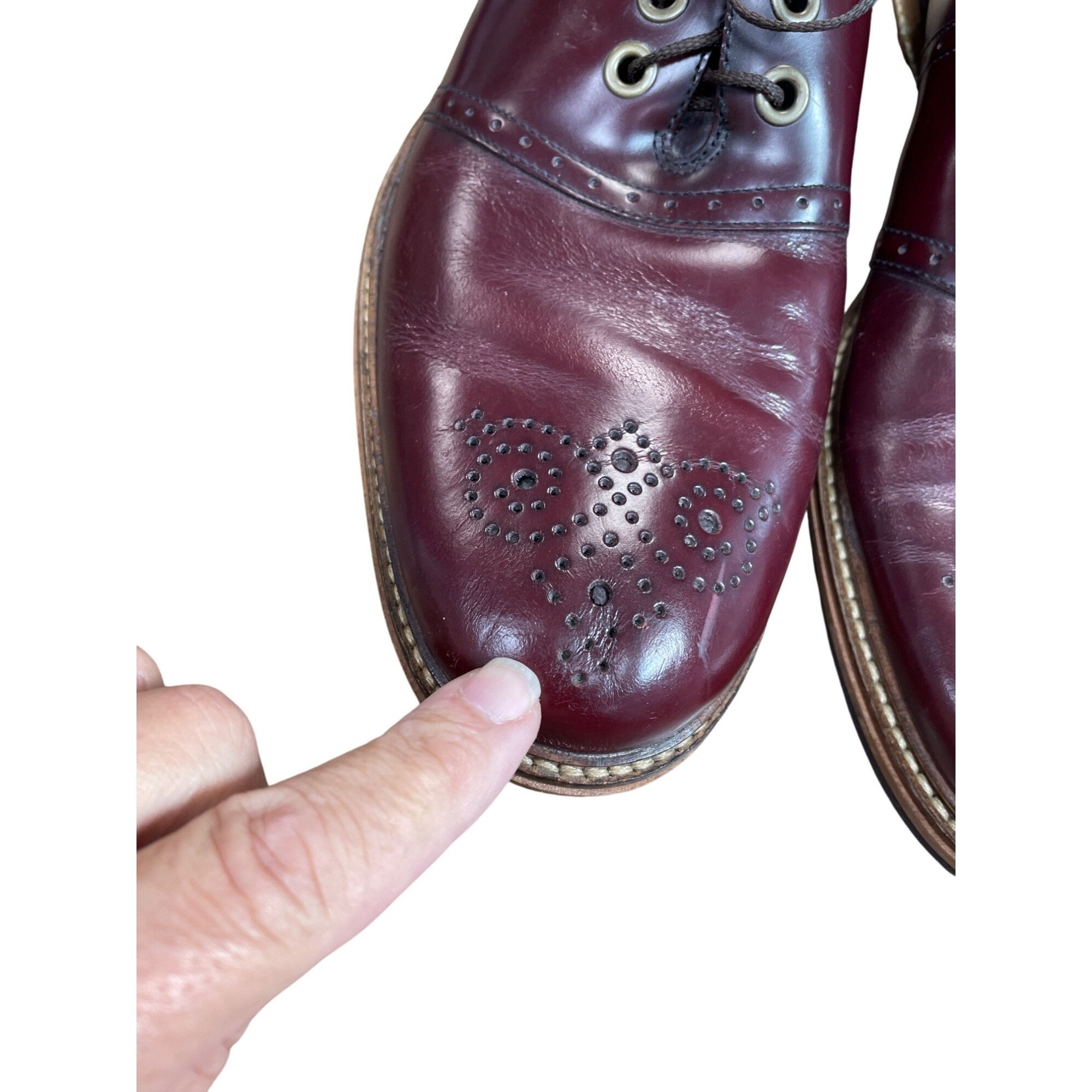Cole Haan Cole Haan Mens Burgandy leather oxford Dress shoes size 9.5M Size US 9.5 / EU 42-43 - 13 Thumbnail