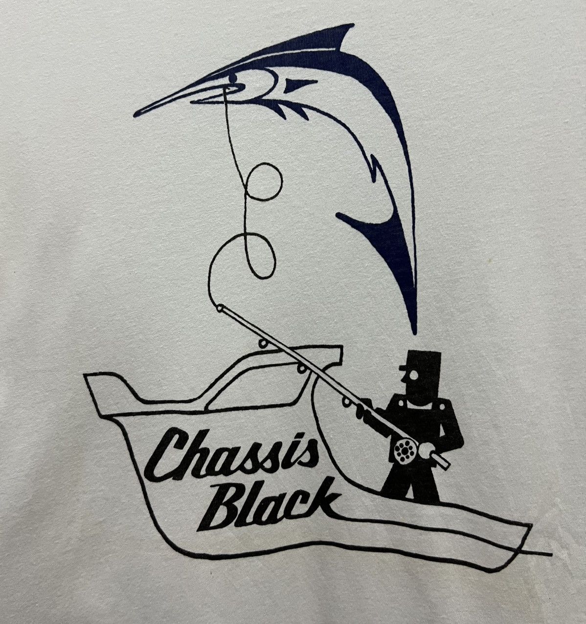 Vintage 70s VINTAGE WOODBURY CHASSIS BLACK MARLIN FISHING TEE SHIRT Size US M / EU 48-50 / 2 - 3 Thumbnail