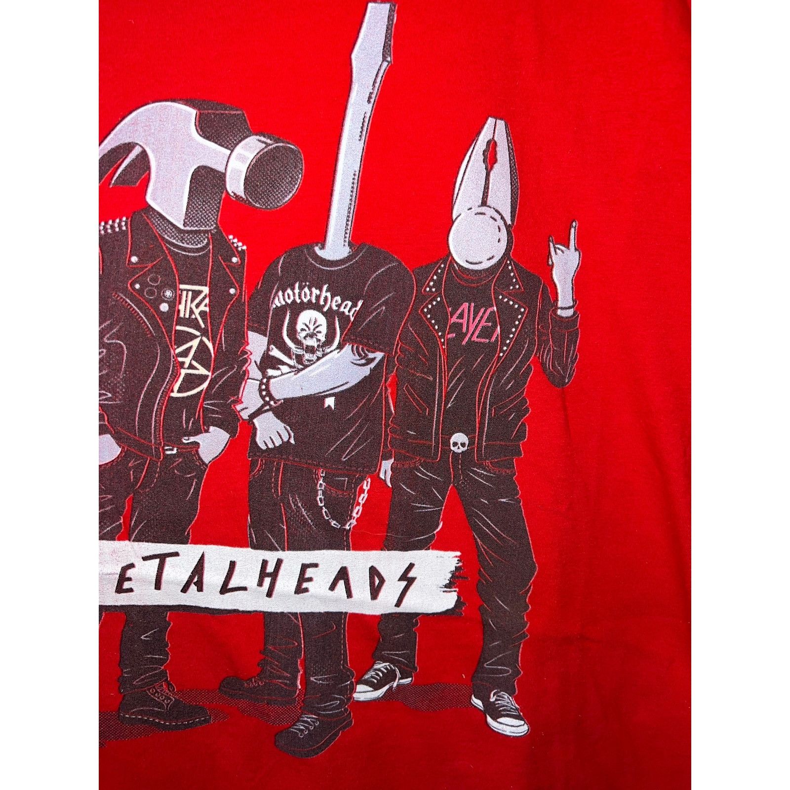 Tultex Y2K Metal Metalheads Music Album Graphic Red Shirt 2000s L Size US L / EU 52-54 / 3 - 3 Thumbnail