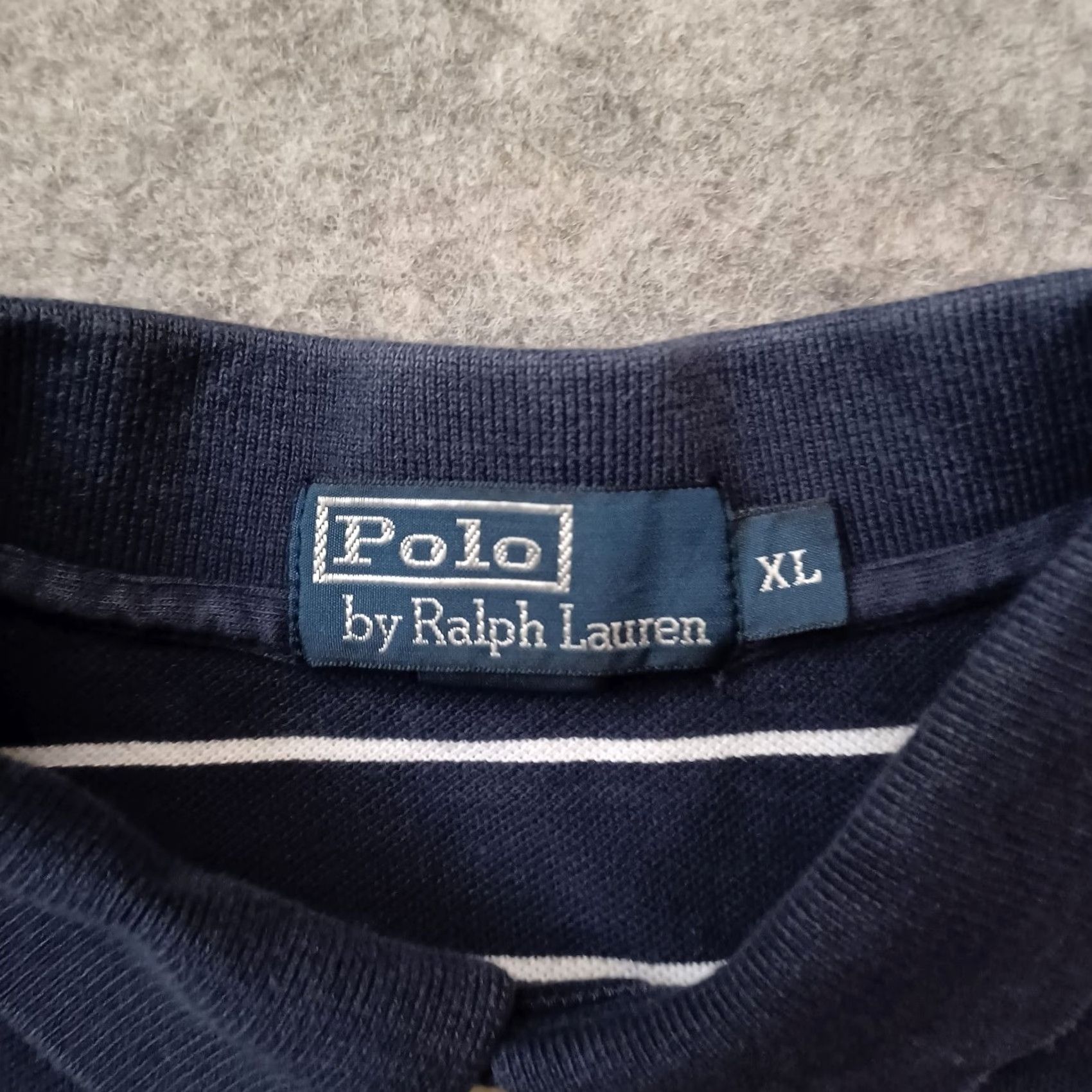 Polo Ralph Lauren VINTAGE Polo Ralph Lauren Shirt Men XL Blue White Stripe Pony Logo Short Sleeve Size US XL / EU 56 / 4 - 2 Thumbnail
