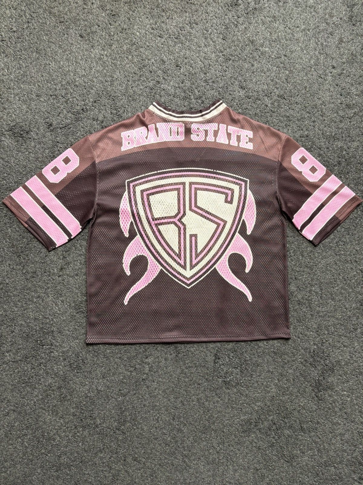 Japanese Brand Vintage style rare Brooklyn 88 brown pink football jersey Size US L / EU 52-54 / 3 - 12 Thumbnail