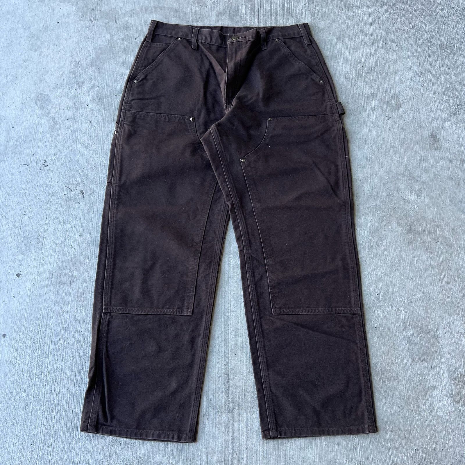 Carhartt brown double knee work wear carpenter pants