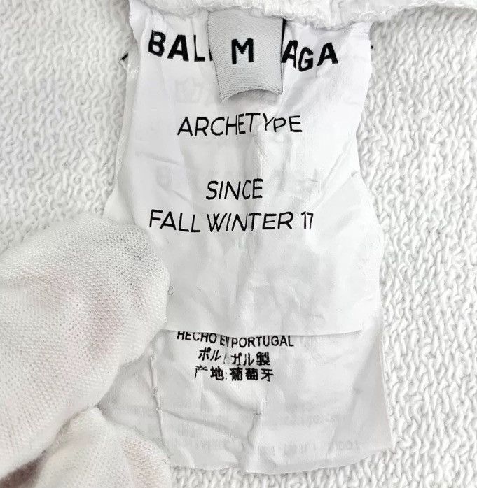Balenciaga Balenciaga white drawstring hoodie2412-Nextarrow Size US M / EU 48-50 / 2 - 6 Thumbnail