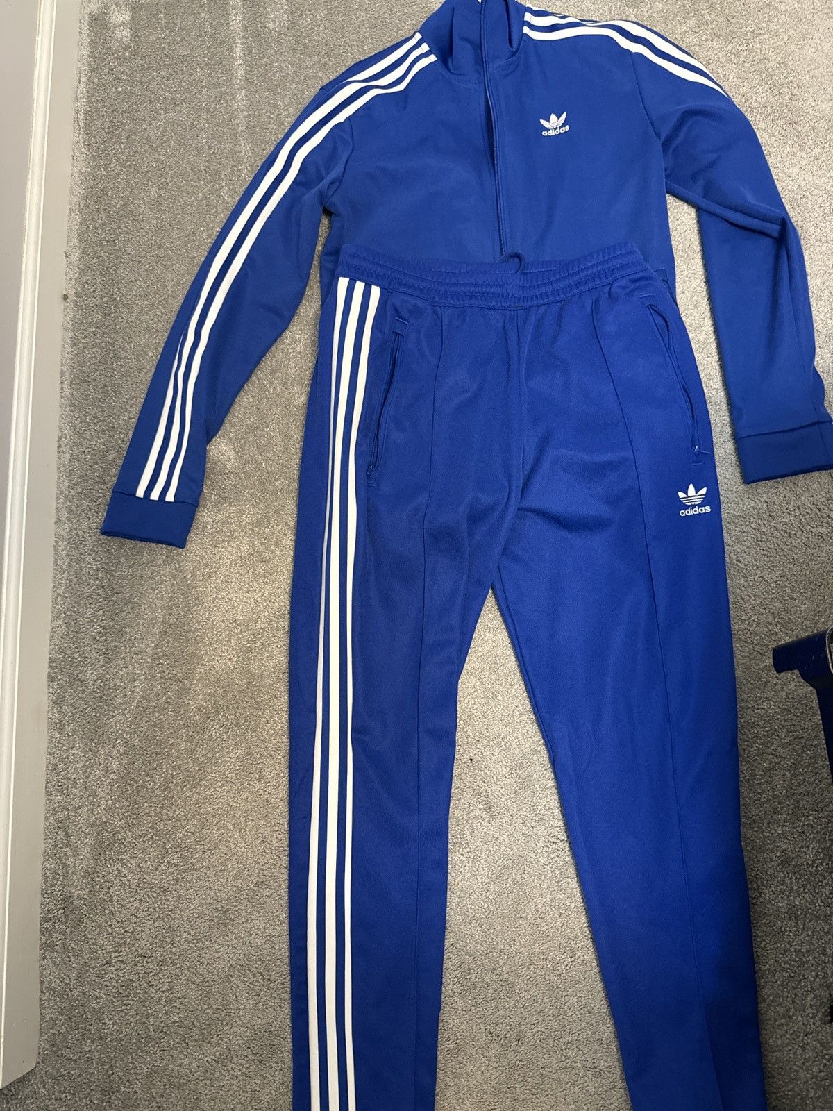 Adidas tracksuit top and bottom hotsell