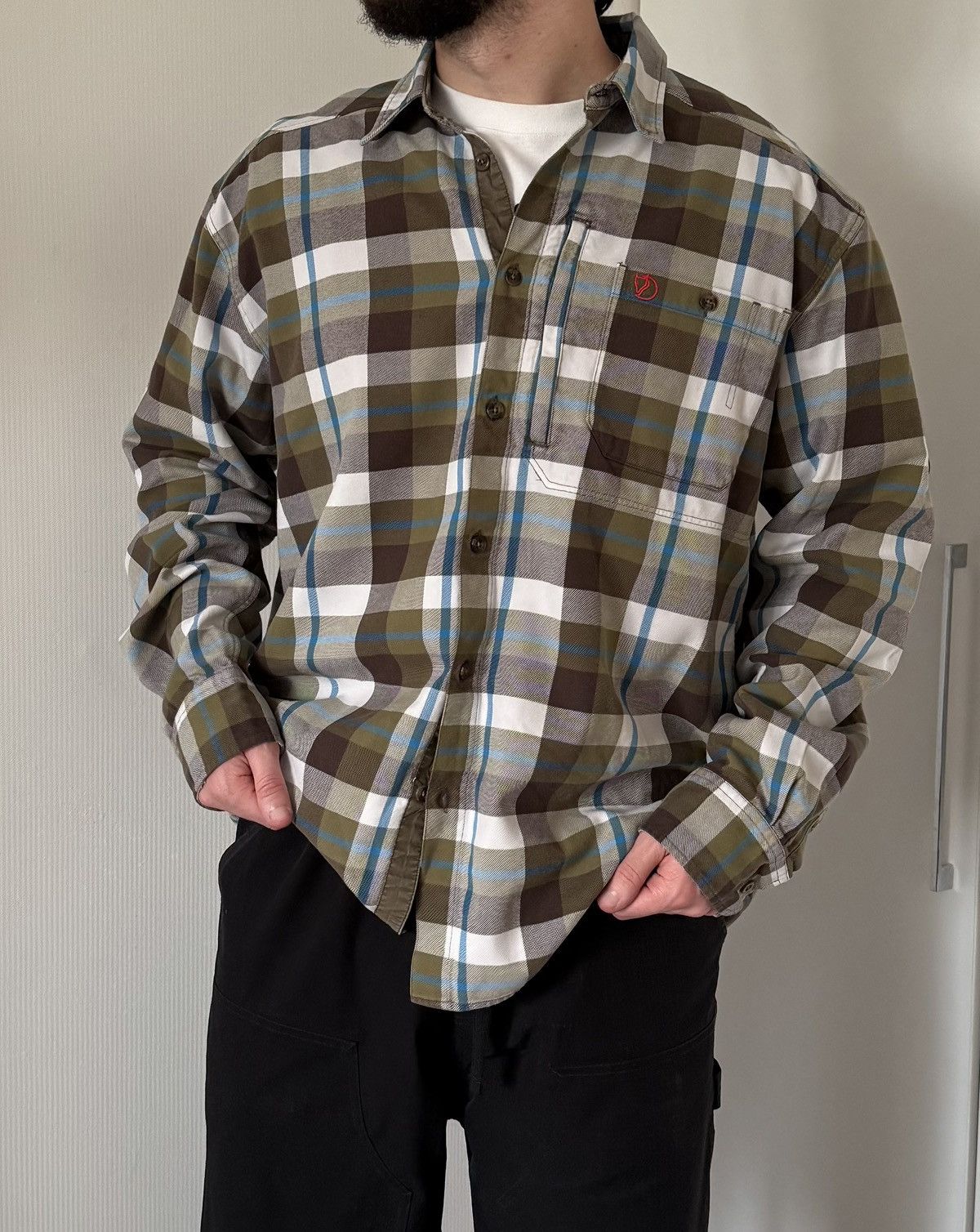 Fjallraven Fjallraven Y2K Plaid Flannel Gorpcore Outdoor Button Up Size US XL / EU 56 / 4 - 1 Thumbnail