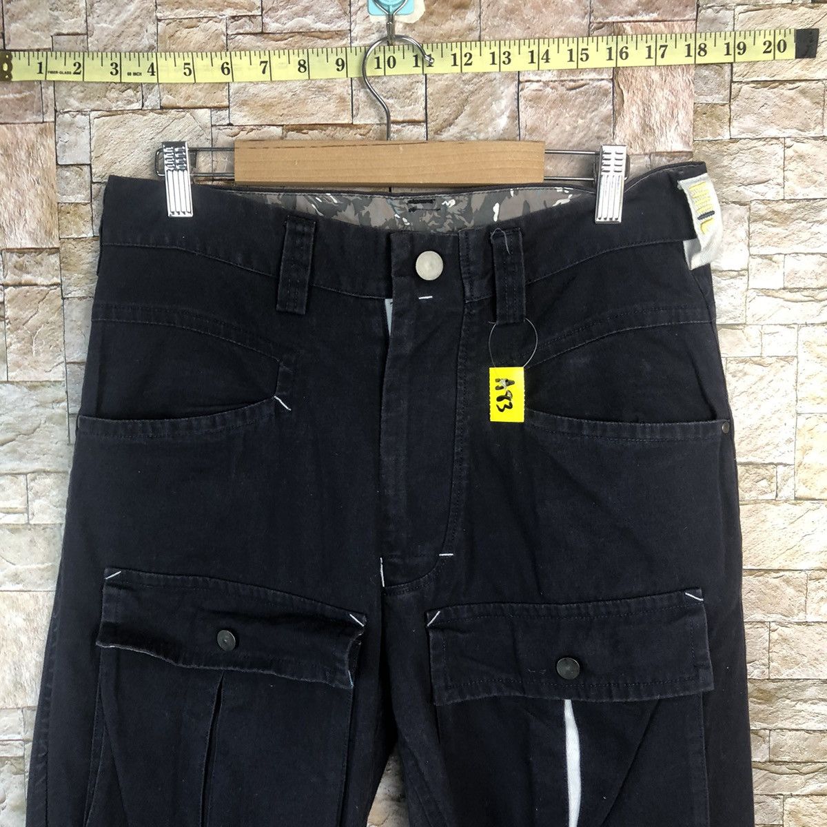Japanese Brand Filativa Black bush Cargo Multipocket Pants #A83 Size US 32 / EU 48 - 5 Thumbnail