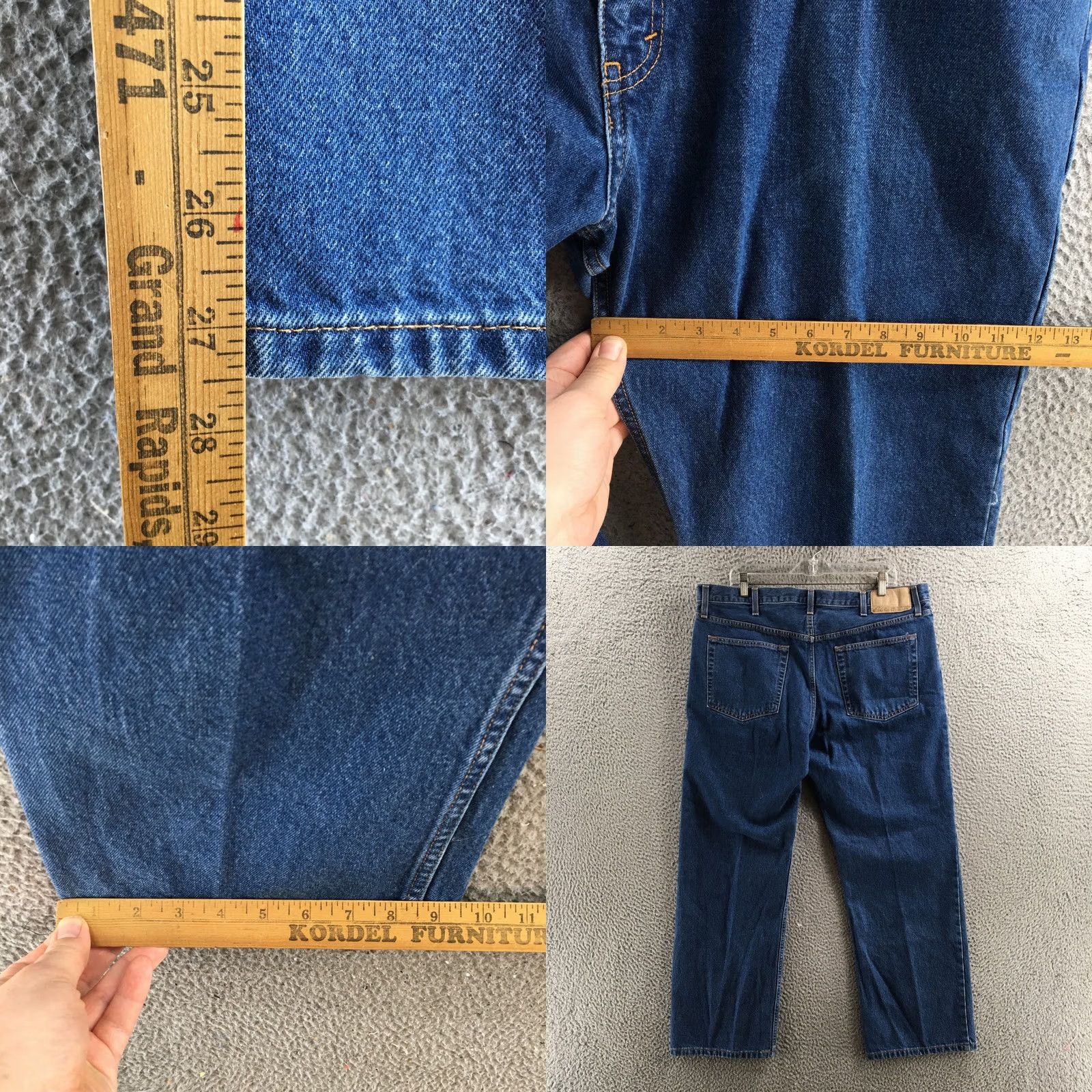 Eddie Bauer Eddie Bauer Jeans Mens 38x30 Blue Straight Leg Zip Fly Relaxed Cotton Denim Shirt? Size US 38 / EU 54 - 8 Thumbnail