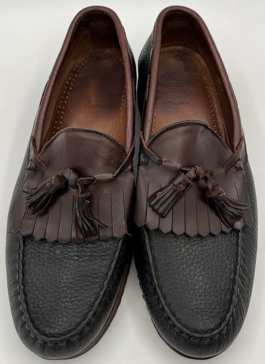 Allen Edmonds Allen Edmonds Nashua Loafers 10.5 Tassel Black Brown Leather Size US 10.5 / EU 43-44 - 9 Thumbnail