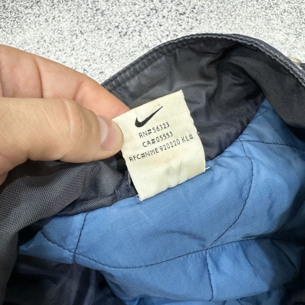 Nike × Vintage Vintage Nike Navy Jacket M size Size US M / EU 48-50 / 2 - 9 Thumbnail