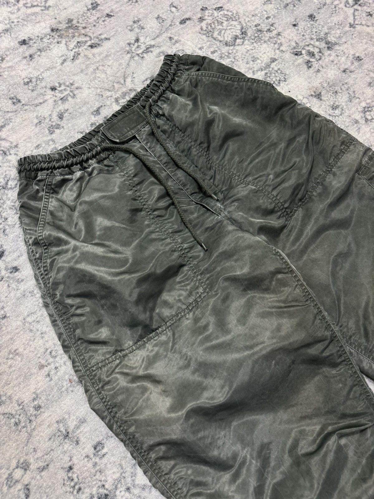 Japanese Brand VINTAGE HARD WASH QUILTED LINING FLIGHT BOMBER PANT Size US 32 / EU 48 - 4 Thumbnail
