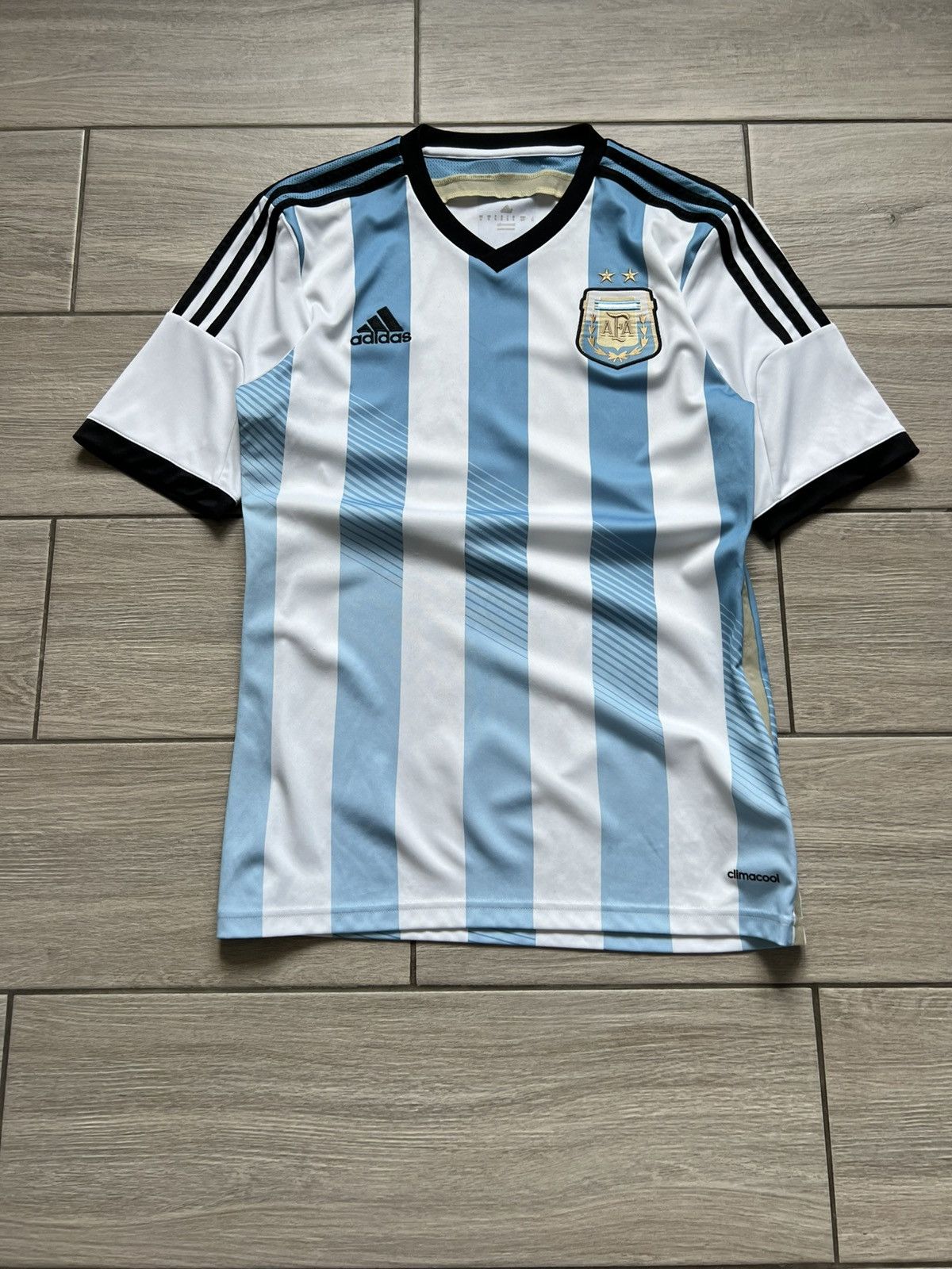 Vintage Adidas 2014 Home Argentina Soccer T-Shirt Football Jersey Size US S / EU 44-46 / 1 - 2 Thumbnail