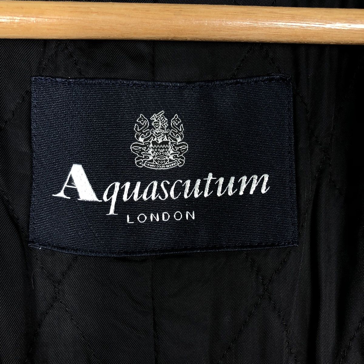 Vintage 🔥Rich Black - Fly Jacket Robed Aquascutum London Japan Made Size US M / EU 48-50 / 2 - 17 Thumbnail