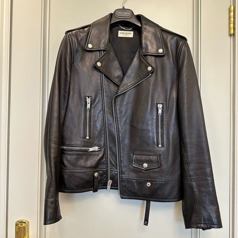 Saint Laurent Paris Saint Laurent Paris Motorcycle leather jacket-2506 Size US M / EU 48-50 / 2 - 1 Thumbnail