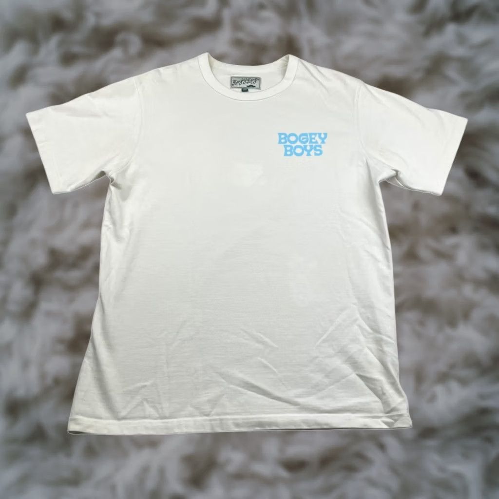 Vintage Bogey Boys Men's T-Shirt Ivory 2-Sided Heavyweight 100% Cotton Crew Neck Short Sleeve M Size US M / EU 48-50 / 2 - 1 Thumbnail