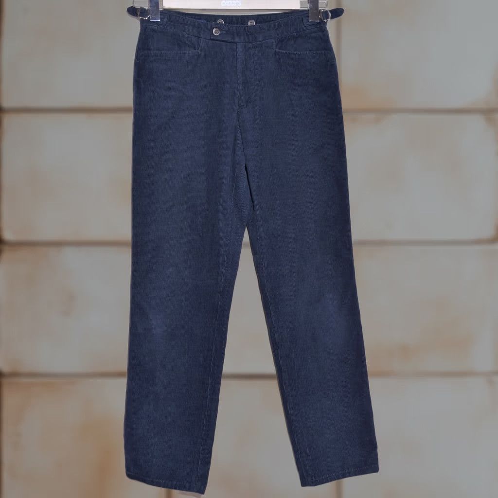 Suitsupply Suitsupply Mens Blue Corduroy Trousers Pants Regular 46in Waist 30in Inseam Chino Style Dress/Business Casual Trousers Mens Size 46R - 1 Thumbnail