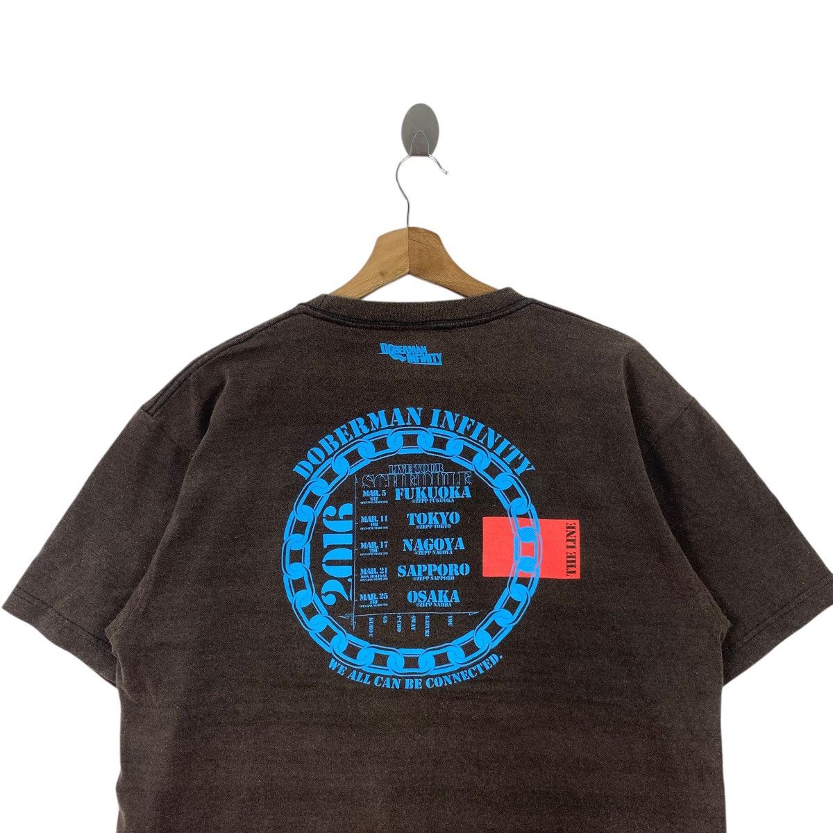 Band Tees × Japanese Brand The Line Musical Band Doberman Infinity Japan Tour Tee Shirt Size US L / EU 52-54 / 3 - 5 Thumbnail