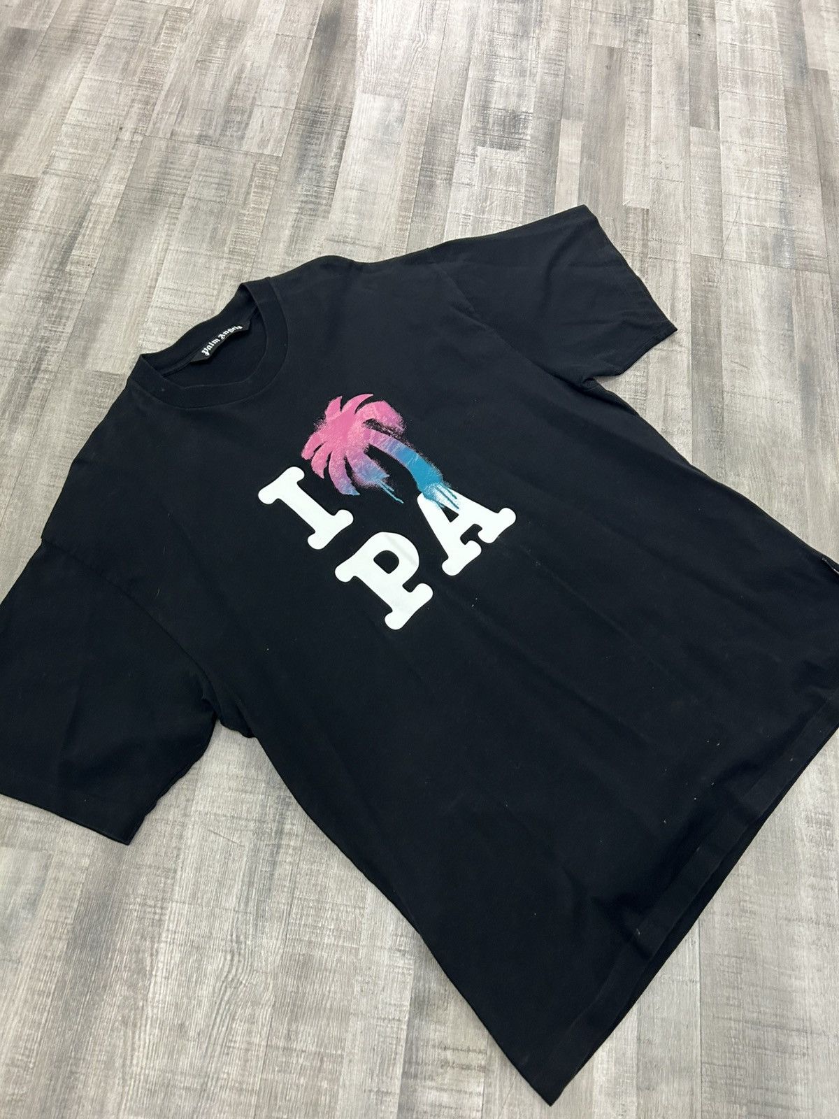 Palm Angels Palm Angels I Love PA Classic Tee Size US XL / EU 56 / 4 - 2 Thumbnail