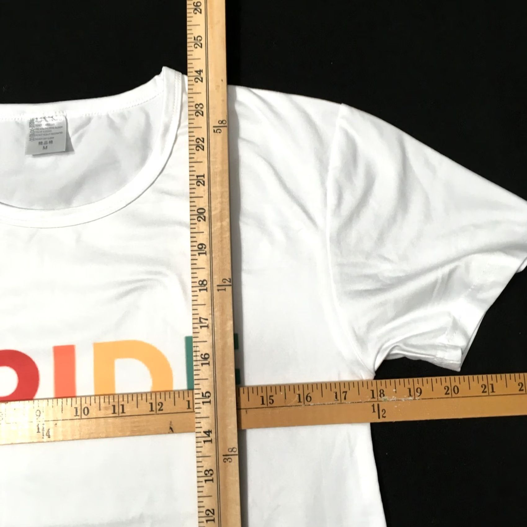 Vintage Women’s XL Pride TOP T-Shirt Short Sleeve White Casual Sleeve Size XL / US 12-14 / IT 48-50 - 6 Thumbnail
