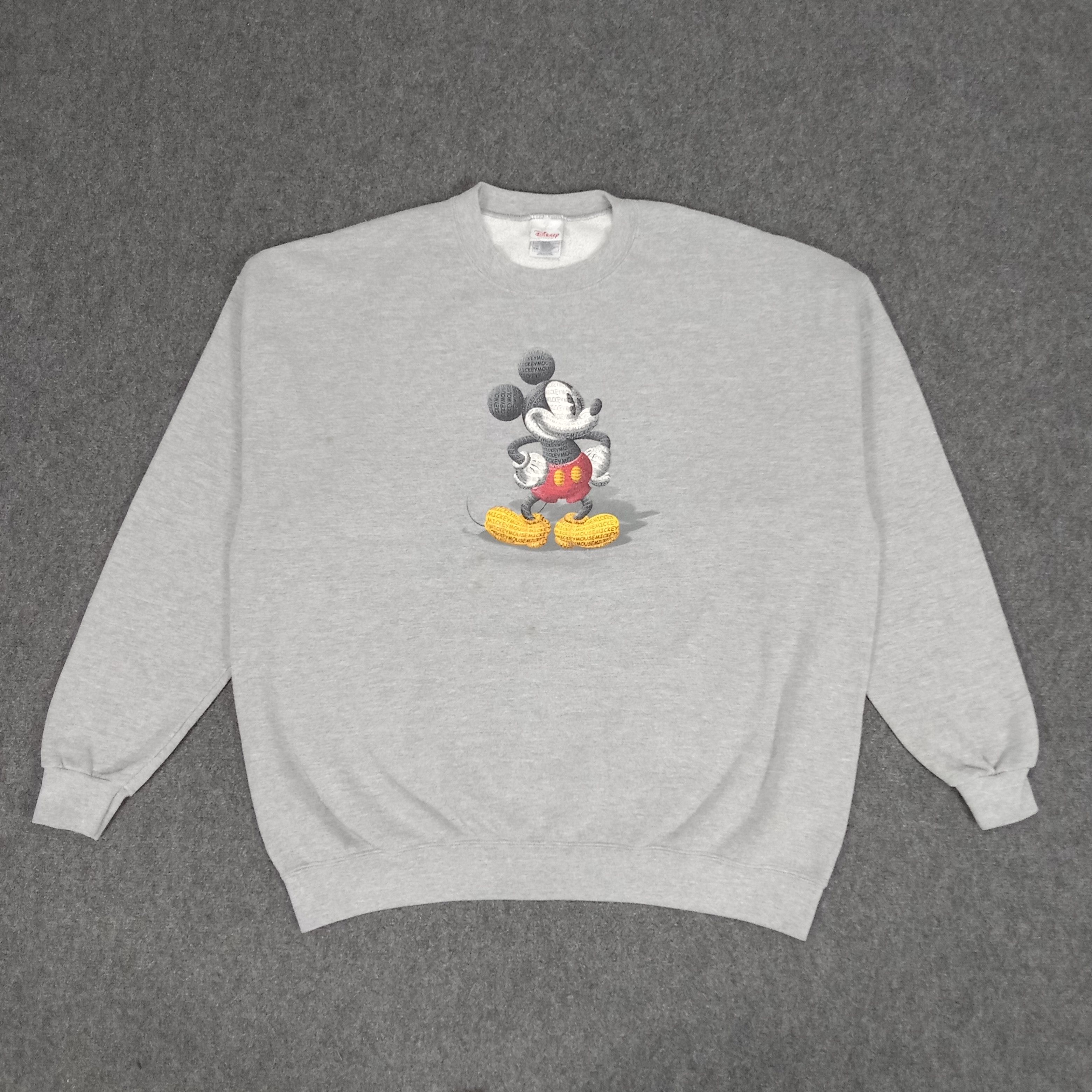 Disney × Mickey Mouse × Vintage Disney Mickey Mouse Cartoon Baggy Sweatshirt Size US XXL / EU 58 / 5 - 1 Thumbnail