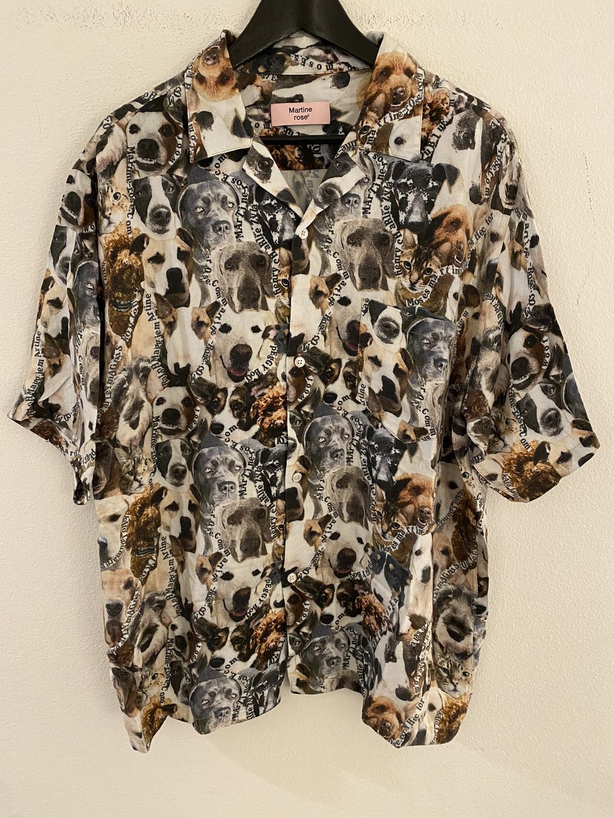 Martine Rose Martine Rose Dog Print Hawaiian Shirt XL Size US XL / EU 56 / 4 - 1 Thumbnail