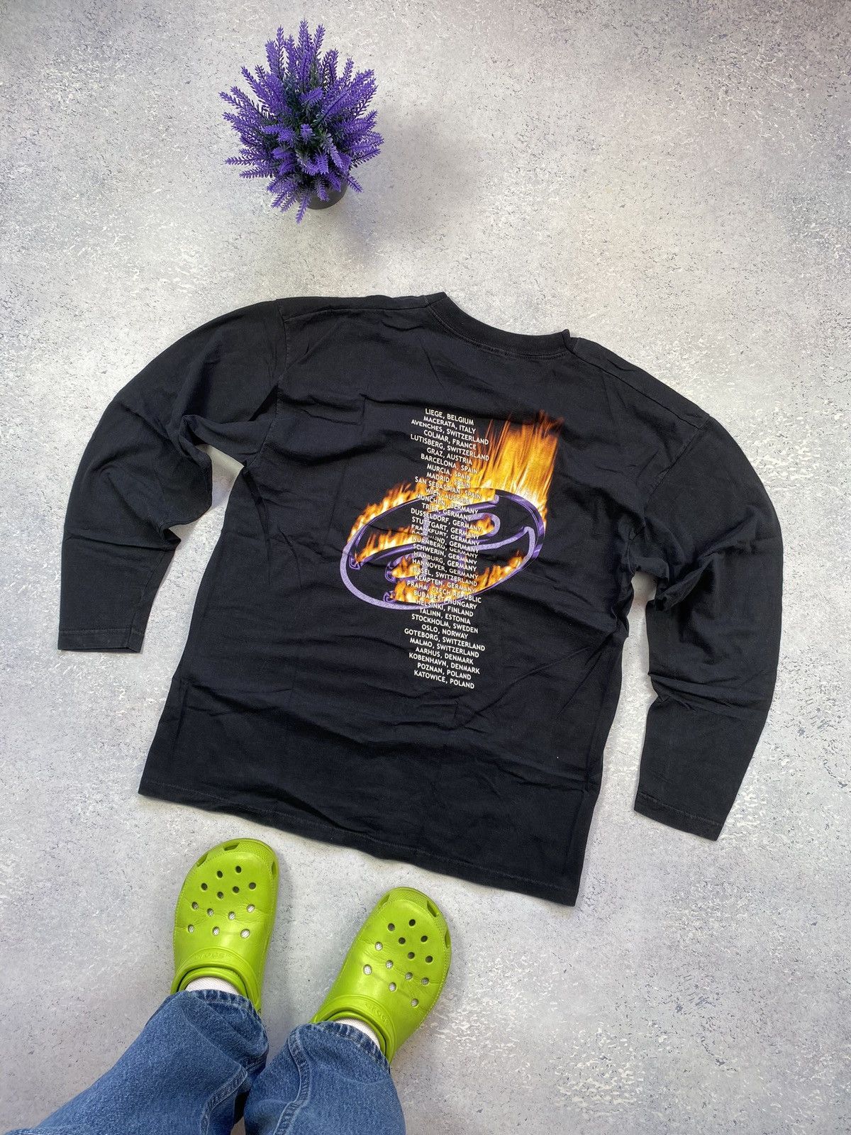Band Tees Deep Purple Black Men’s Longsleeve T-shirt With Big Logo Size US L / EU 52-54 / 3 - 5 Thumbnail