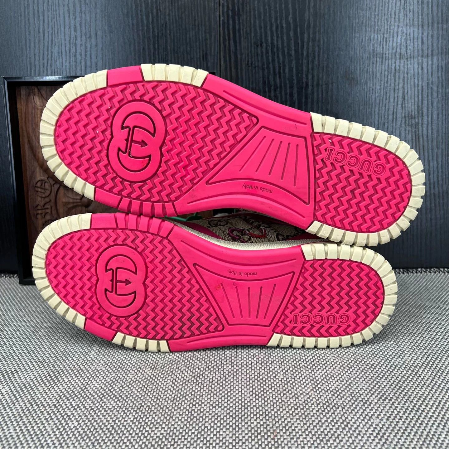 Gucci GUCCI Re-Web Snake Zodiac Beige 39 Shoes Size US 8 / IT 38 - 6 Thumbnail