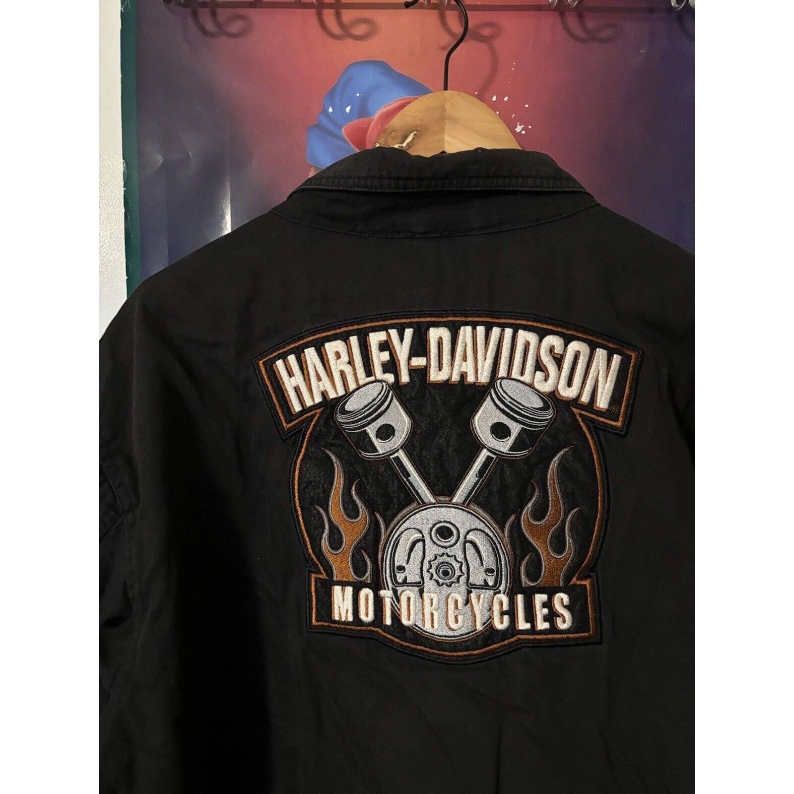 Other vintage Harley Davidson zip up motorcycle jacket black XL Size US XL / EU 56 / 4 - 4 Thumbnail