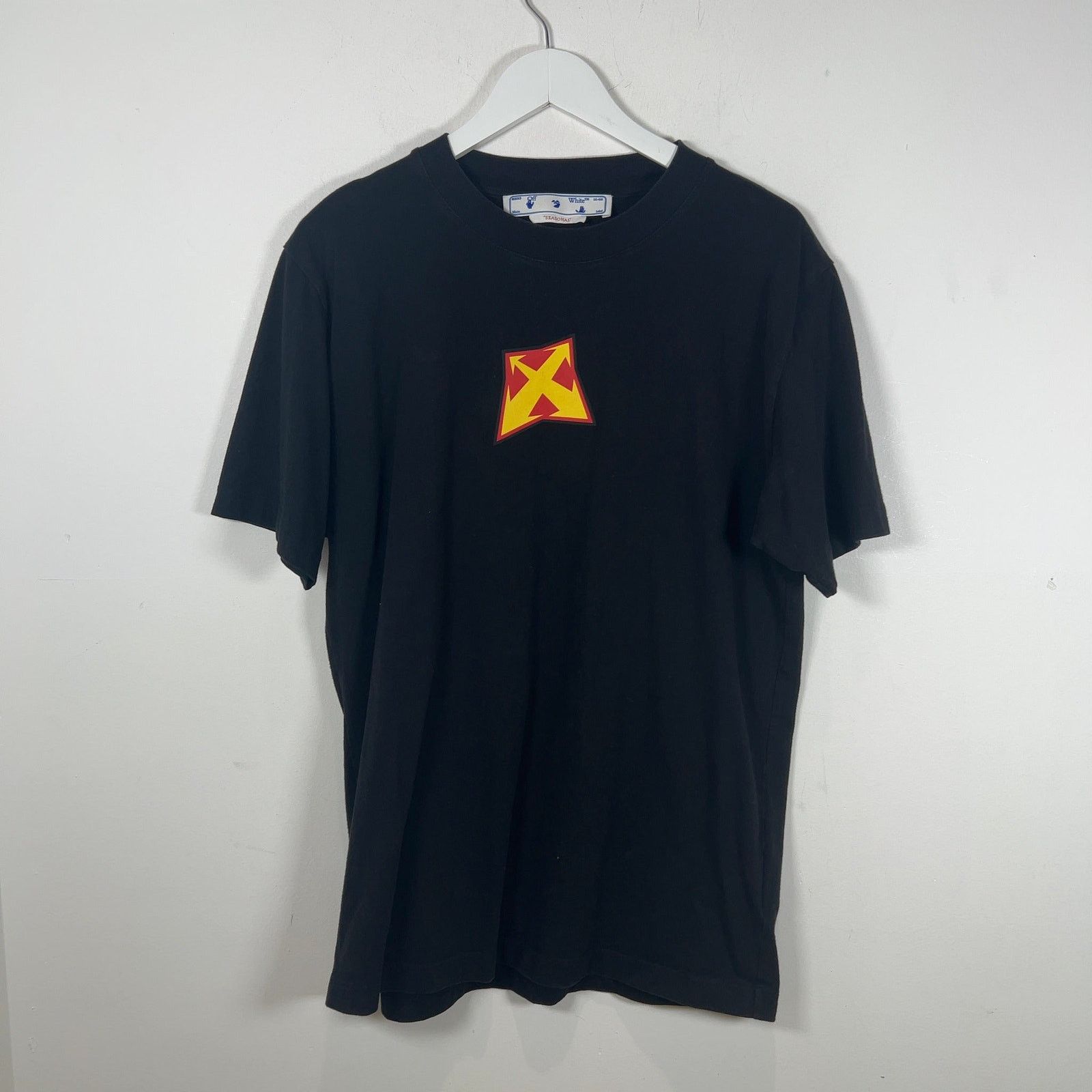 Off-White Off-White Thunder Graphic Logo T-Shirt Size US L / EU 52-54 / 3 - 1 Thumbnail
