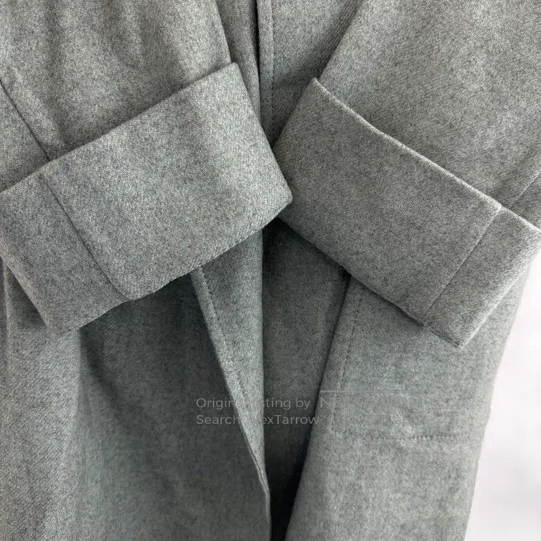 Other Hermes Lady's Grey Long Cashmere Overcoat Size XS / US 0-2 / IT 36-38 - 5 Thumbnail