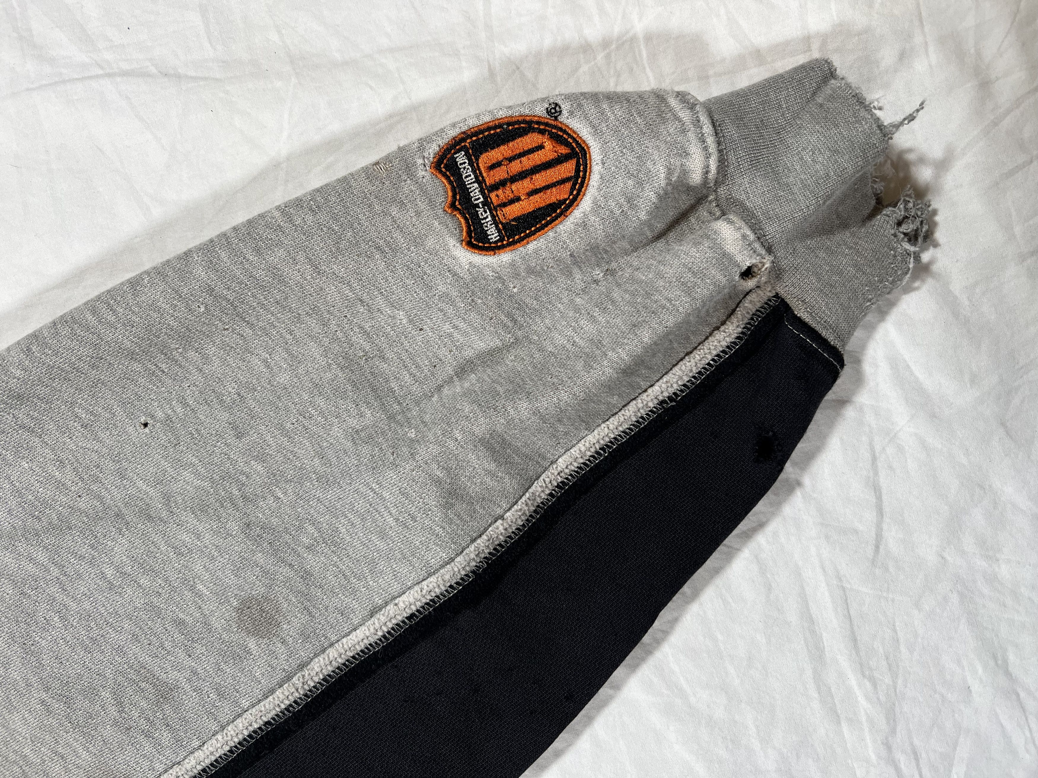 Harley Davidson Vintage Thrashed Harley Davidson Spellout ERD Style Hoodie Size US L / EU 52-54 / 3 - 7 Thumbnail