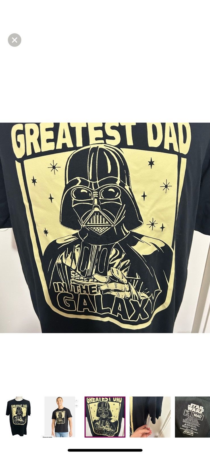 Mad Engine Mad engine Star Wars medium black darth vader dad tee Size US M / EU 48-50 / 2 - 3 Thumbnail