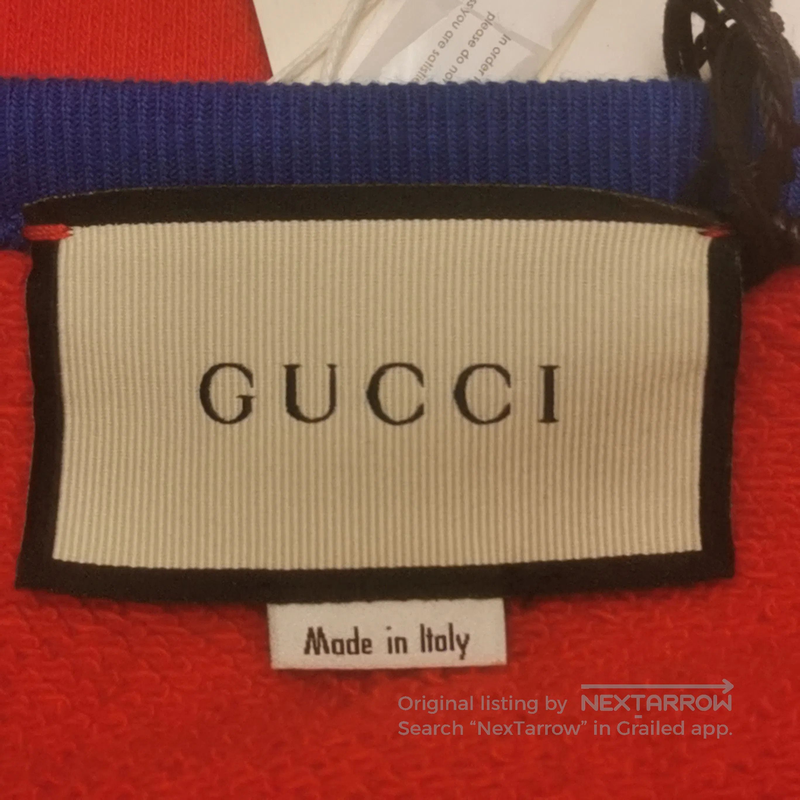 Gucci Gucci Red Blue Logo Sweatshirt XXL. Size US XL / EU 56 / 4 - 3 Thumbnail