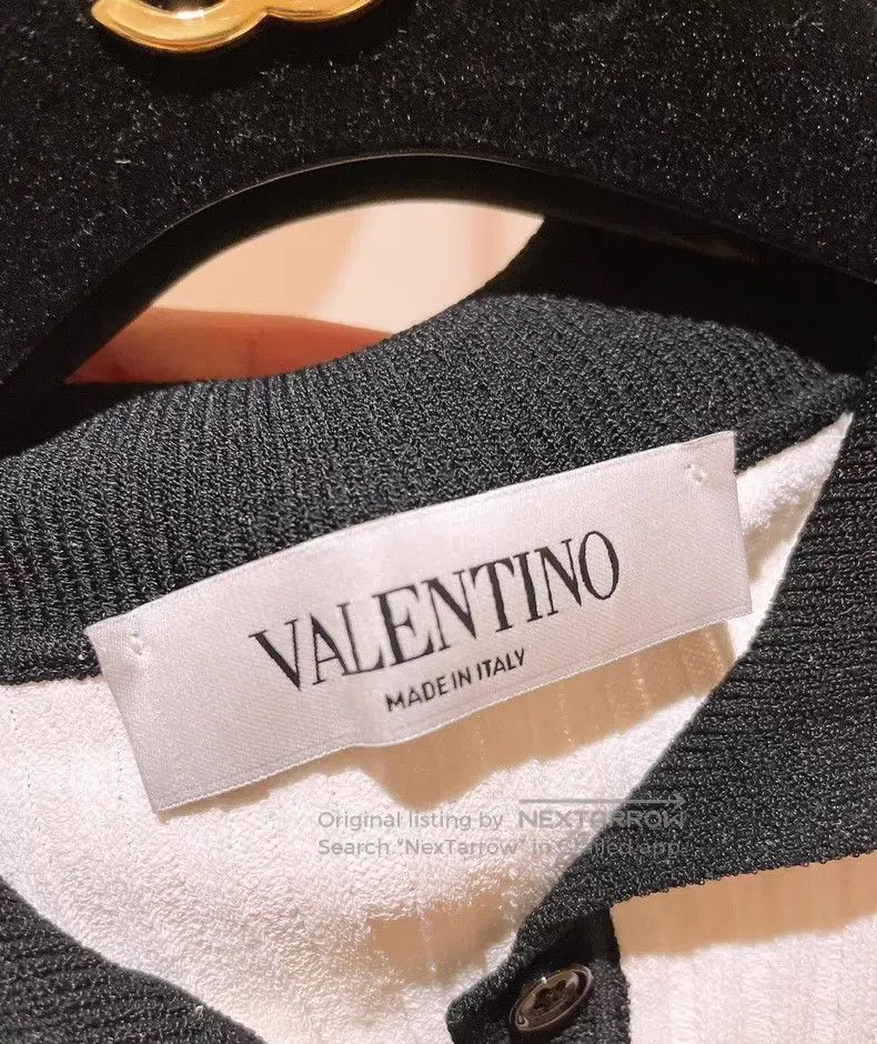 Valentino Valentino Black and white color-blocked leopard head knitt Size L / US 10 / IT 46 - 5 Thumbnail