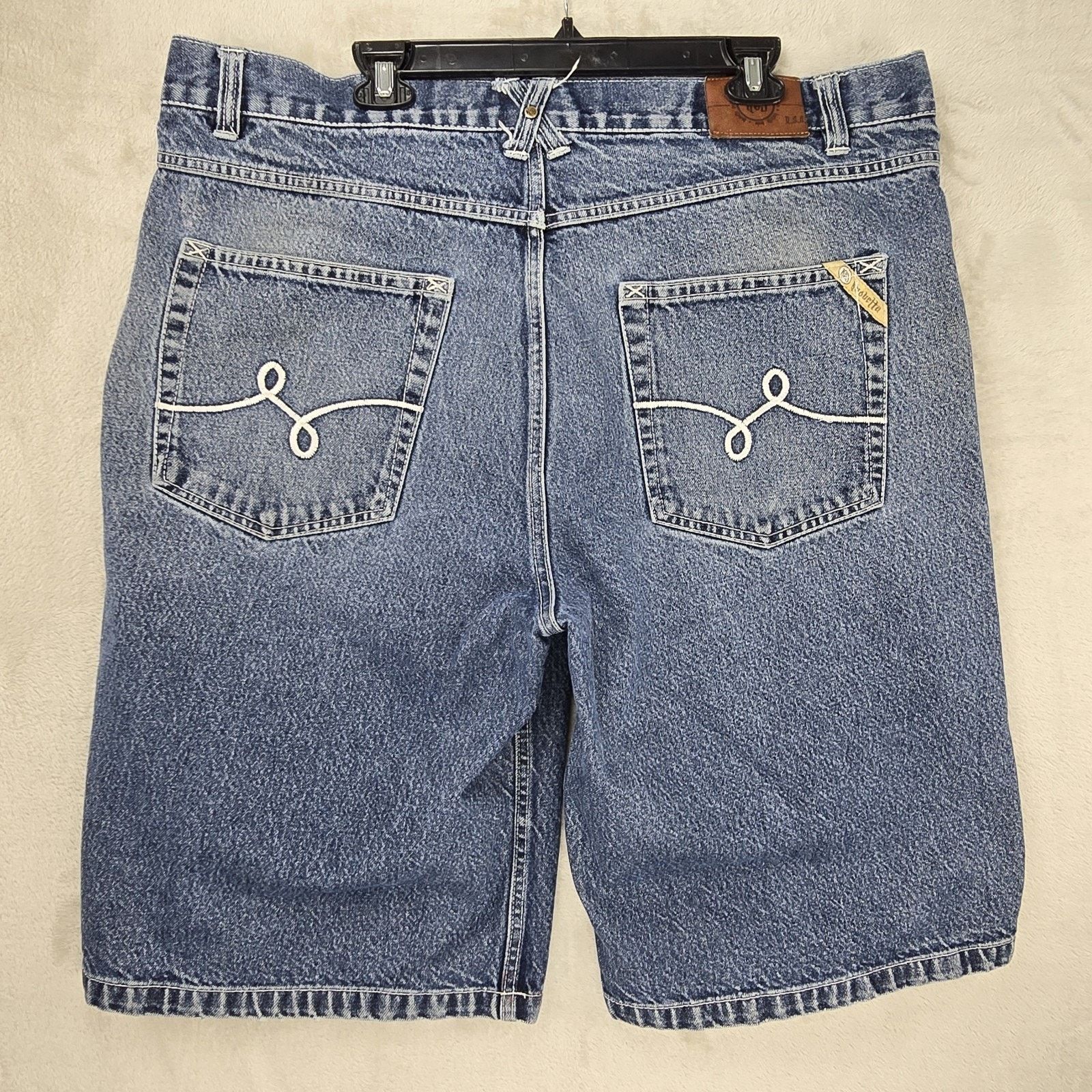 Other Vintage Kno Betta Shorts 44 Fits 42 Denim Jeans Baggy Y2K Size US 44 / EU 60 - 7 Thumbnail